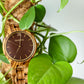 Classic Terra in Zebralwood and Brown - Narra Wooden Watches