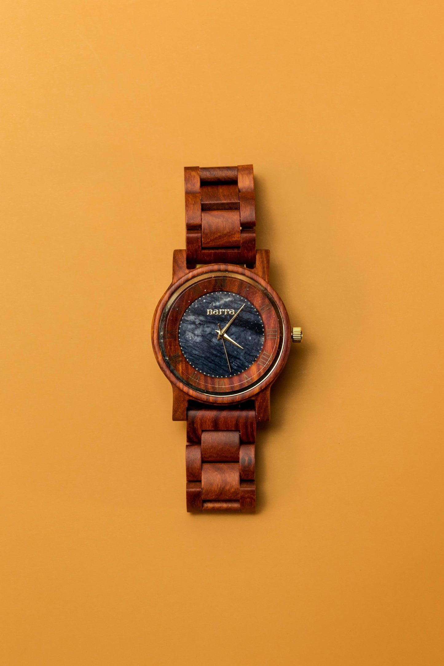 NEW* Ember (Red Sandalwood and Picasso Jasper) - Narra Wooden Watches