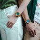 NEW* Oasis (Olive and Green Marble) - Narra Wooden Watches